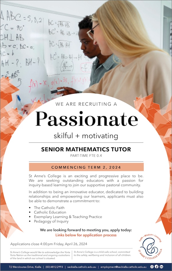St Anne s College Senior Maths Tutor Position 2024 website