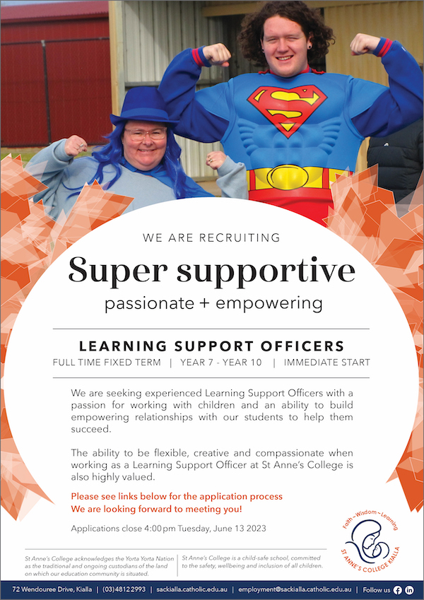 St Annes College LSO Position May 2023 For Website