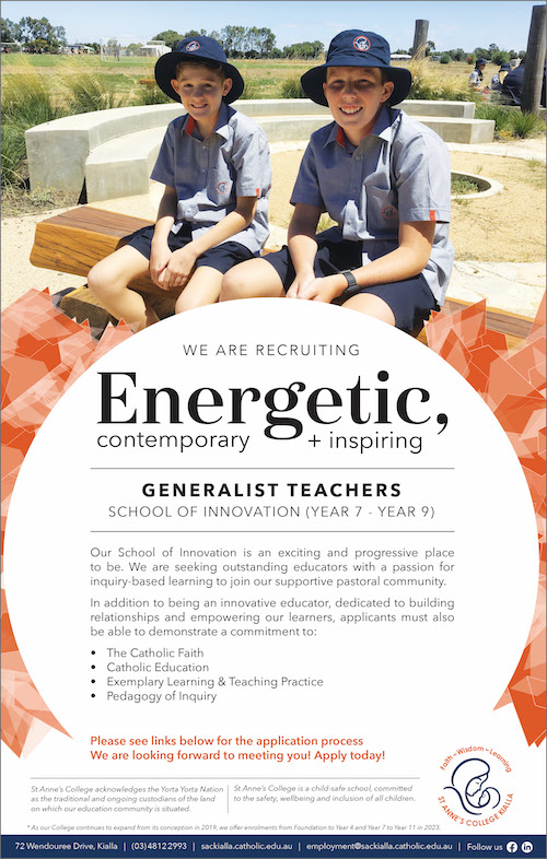 St Annes College NEW Dec 22 SOI Teaching Position December 2022 Website Advert no end date