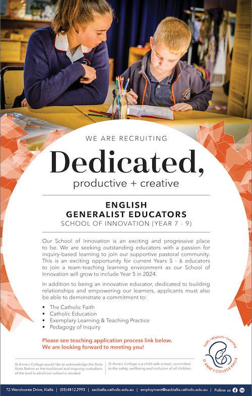 V2 St Annes College SOI Specific Subject Teaching Position January 2023